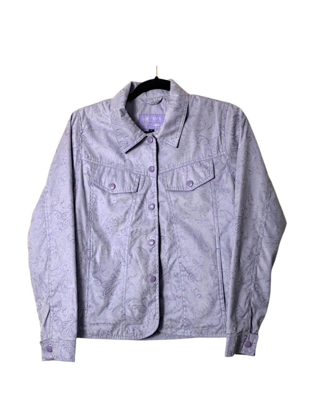 Outback Jacket western floral paisley pastel purple women’s size small